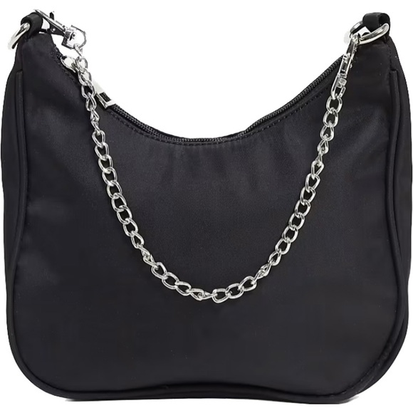 Glamorous Black Chain Shoulder Bag - Picture 1 of 4
